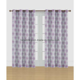 European Style Window Set Light Purple Jacquard Curtain