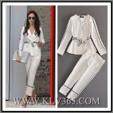 Designer Ladies Autumn White Formal Wedding Suit Pant