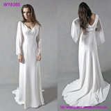 W18385 Chiffon Simple Bridal Gown Cheap Wedding Dresses Made in China