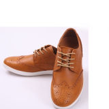 Genuine Leather Brown Italian Style Casual Men Dress Office Shoes