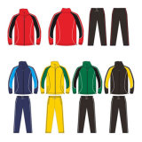 Custom Soccer Tracksuit Warm up Suit Jacket and Pants for Mens