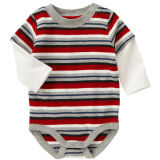 OEM Bamboo Fiber Stripe Children's Wear & Infant Romper