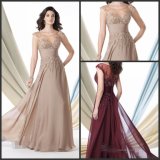 Champange Prom Formal Gown Burgundy Mother of The Bride Evening Dress E3988