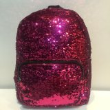 2017 Hot Reversible 2 Colors Sequin Paillette Party Study Bag Backpack