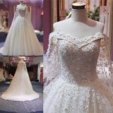 2018 off Shoulder Flowers Bridal Dress Wedding Gown Long Shawl