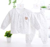 100% Cotton Long Sleeve Underwear Set with Cartoon Printing Baby Clothes
