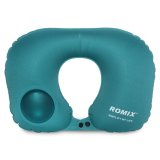 U Shape Travel Neck Pillow Airplanes Push-Button Inflatable Pillow