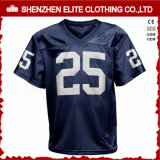 Wholesale High Quality Plain Navy Blue Football Uniforms Jersey (ELTFJI-75)