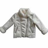 Kid's Winter Suede Coat Bonded with Sherpa
