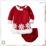 Infant Baby Girls Clothes Cute Red Baby Snowflake Clothes Sets
