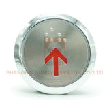 Round Lift Elevators Parts Elevator Touch Button with Braille (SN-PB38)