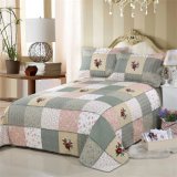 100% Cotton Embroidery Plaid Four-Piece Bedding Set