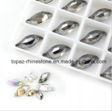 S Shape Crystals Beads Rhinestones Long Drop Accessories Sew on for Dress Stones 2 Hole (TP-S shape)
