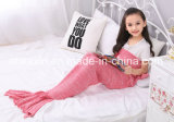 Thermal 70% Orlon and 30% Cotton Fabric Mermaid Blanket