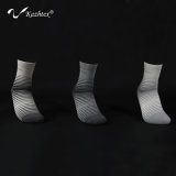 Anti-Bacterial Silver Fiber Stripe Cotton Socks for Business Men