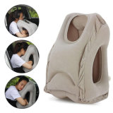 Inflatable Travel Pillow Ergonomic and Portable Head Neck Rest Pillow for Airplanes, Cars, Buses, Trains, Office Napping, Camping