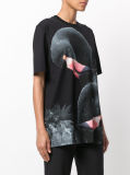 Custom Ladies' Short Sleeve T Shirt with Flamingo Patterned