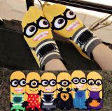 Popular Cuty Minions Knitting Sock Fashion Style Socks