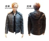 Men Fashion PVC Padding Hoody Long Sleeve Jacket (SY-1531)