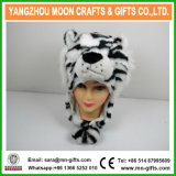 Plush Tiger Animal Fur Hat with Earflap