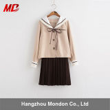 Wholesale Japan Style Girl School Uniform Long Sleeve Sailor Uiform Pleated Skirt