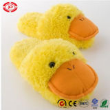 Cute Yellow Duck Plush Fluffy Soft Stuffed Slipper for Kids