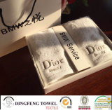 100% Cotton Terry Gift Towel Set with Logo Embroidery