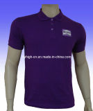 Purple Fashion Cotton Custom Polo Shirt