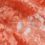 Red Cotton Nylon Crochet Swiss Chemical Lace Fabric (NF1003)
