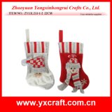 Christmas Decoration (ZY13L233-1-2 22CM) Christmas Small Gift Sock