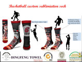 New Fashion Customize Printed Basketball Knee Sock