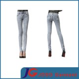 Snow Wash Long Skinnest Jean for Lady (JC1336)