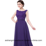 Purple Weaves Chiffon Evening Formal Gowns Wedding Gowns Wedding Dress