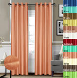 100% Polyester Faux Silk Curtains