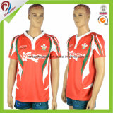 Wholesale Cheap Polyester Custom Sublimated Blank Custom Made Rugby Jersey