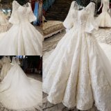 Lace Bridal Ball Gown Custom 3/4 Sleeves Custom Stock Wedding Dresses 2018 We12
