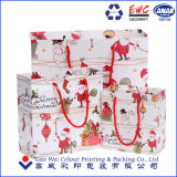 Custom Christmas Cartoon Paper Bag, Commercial Paper Gift Bag