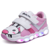 PU Upper Material and Rubber Outsole Material LED Shoes