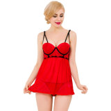 Super New Design Hot Ready Goods Red and Black Top OEM Services Brand Lingerie