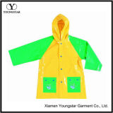 Childrens Raincoats Cheap PVC Waterproof Raincoat Children's Wear with Hood