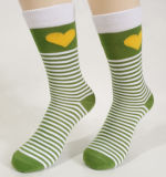 Popular High Quality Custom Wholesale Contrast Color Strips Socks Women