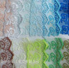Factory Stock Wholesale 4cm Width Embroidery Organza Lace Net Mesh Lace for Garments/ Home Textiles/ Dress & Socks Decoration Trimming Lace Accessories