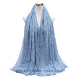 BSCI Factory Plain Color Fashion Scarf with Diamond Construction (HWBLC022)