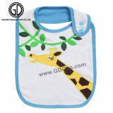Good Quality Cotton Customized Giraffe Embroidery Baby Wear Baby Bib
