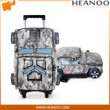 Designer Child Rolling Camouflage Boys Tank Car Book Bag Backpack