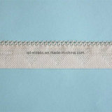 Picot Edge Heart Design Elastic Jacquard Knitting Lace for Intimate Apparel