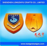 Awards Shield Wood Plaque with Customized Metal Plate