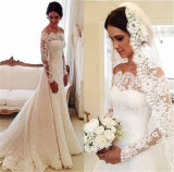 off Shoulder Wedding Gown Lace Bridal Wedding Dress Ld16316