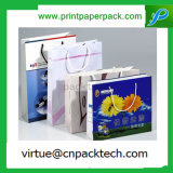 Custom Durable Paper Gift Bag with Your Own Logo Print and Handles Design