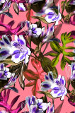 Colorful Flowers Printed Fabric for Swimwear (ASQ089)